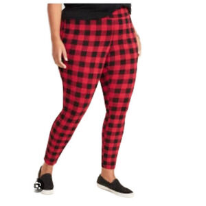Stevie Ponte knit pull on Buffalo Plaid pant